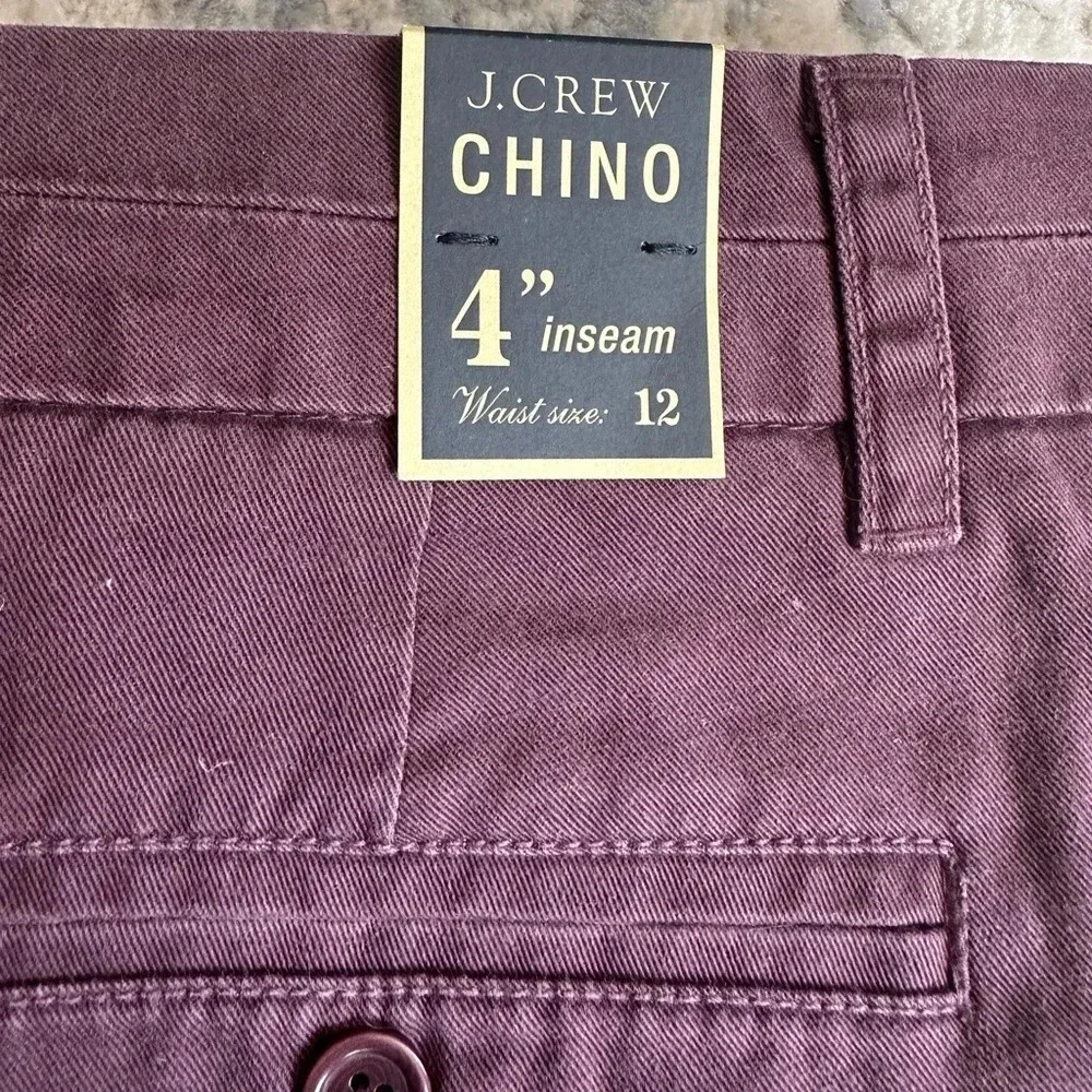J. Crew Plum Cotton Chino Shorts